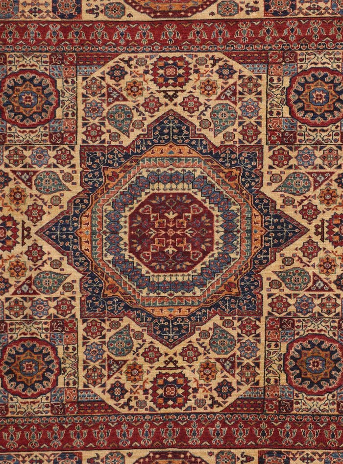 Detail image of 7' 5 x 9' 7 Hand Knotted Mamluk Ziegler Rug
