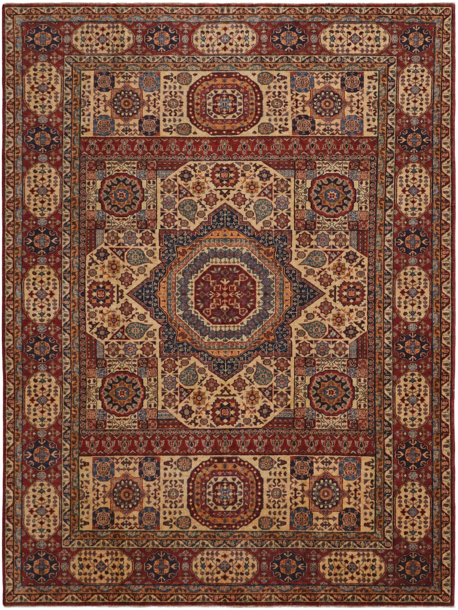 7' 5 x 9' 7 Hand Knotted Mamluk Ziegler Rug