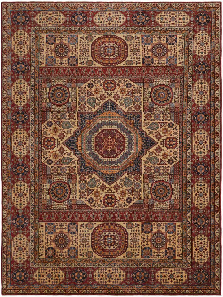 7' 5 x 9' 7 Hand Knotted Mamluk Ziegler Rug
