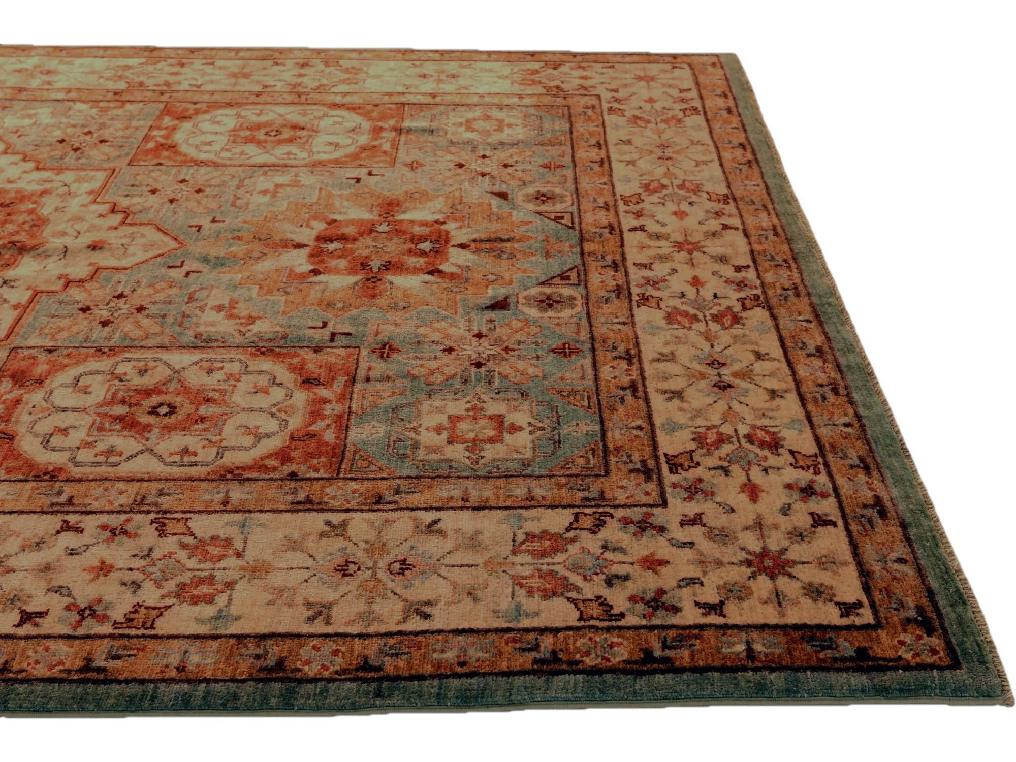 5' 5 x 7' 10 Hand Knotted Mamluk Ziegler Rug