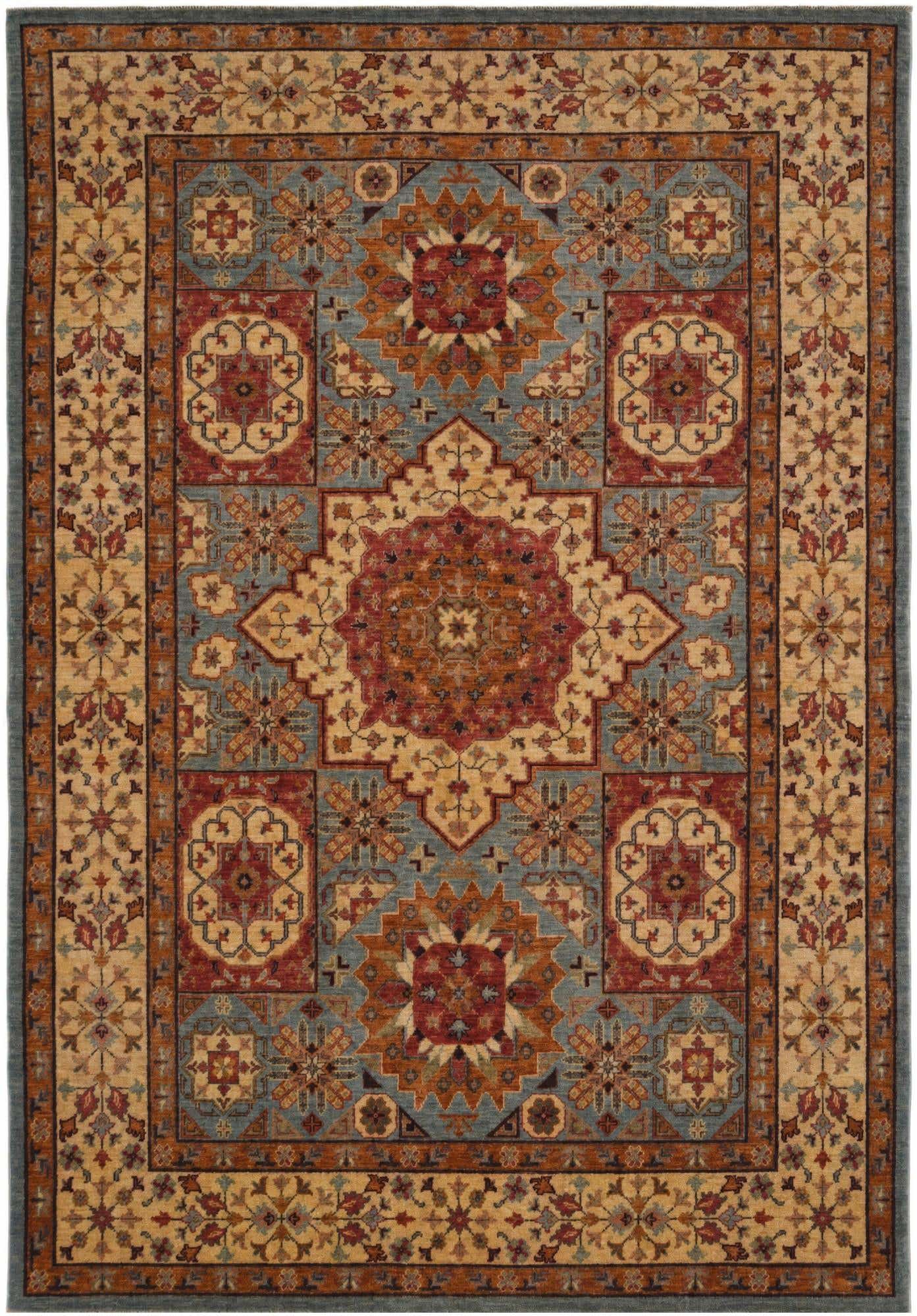 5' 5 x 7' 10 Hand Knotted Mamluk Ziegler Rug