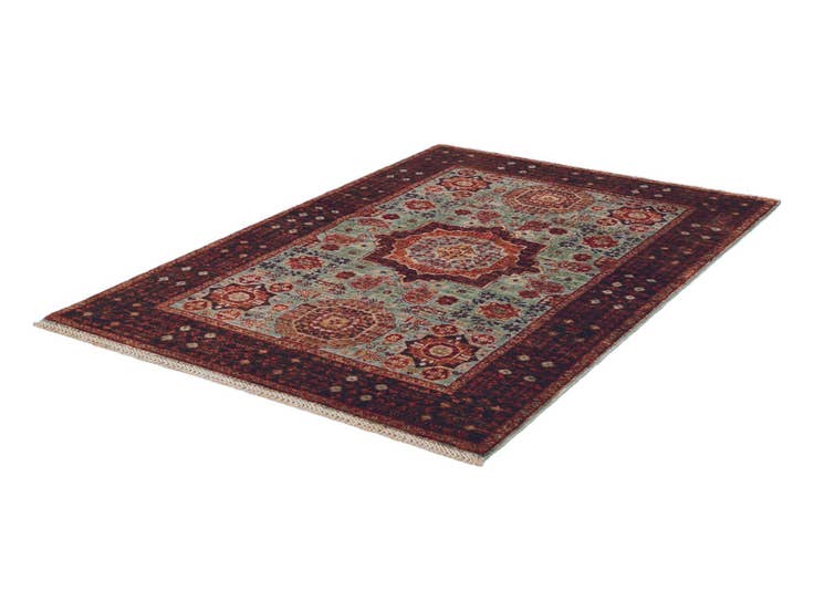 Detail image of 3' 5 x 5' Hand Knotted Mamluk Ziegler Rug
