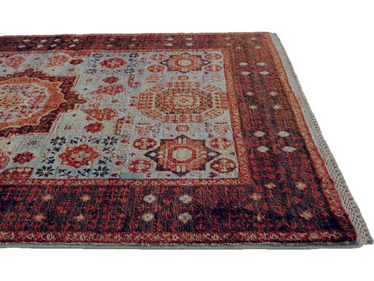 Detail image of 3' 5 x 5' Hand Knotted Mamluk Ziegler Rug