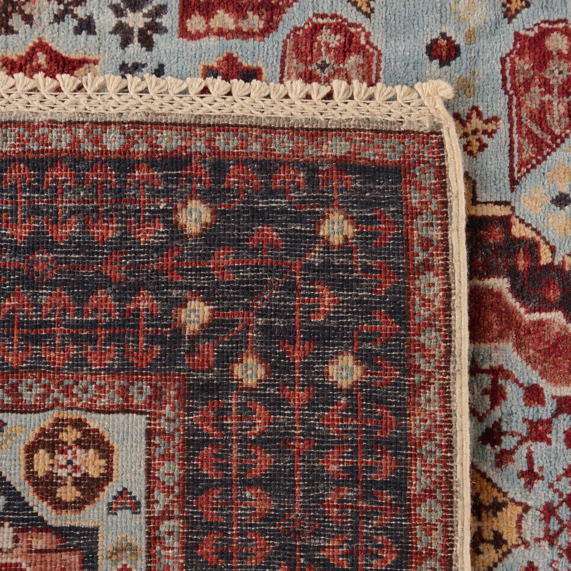 105cm x 155cm Hand Knotted Mamluk Ziegler Rug