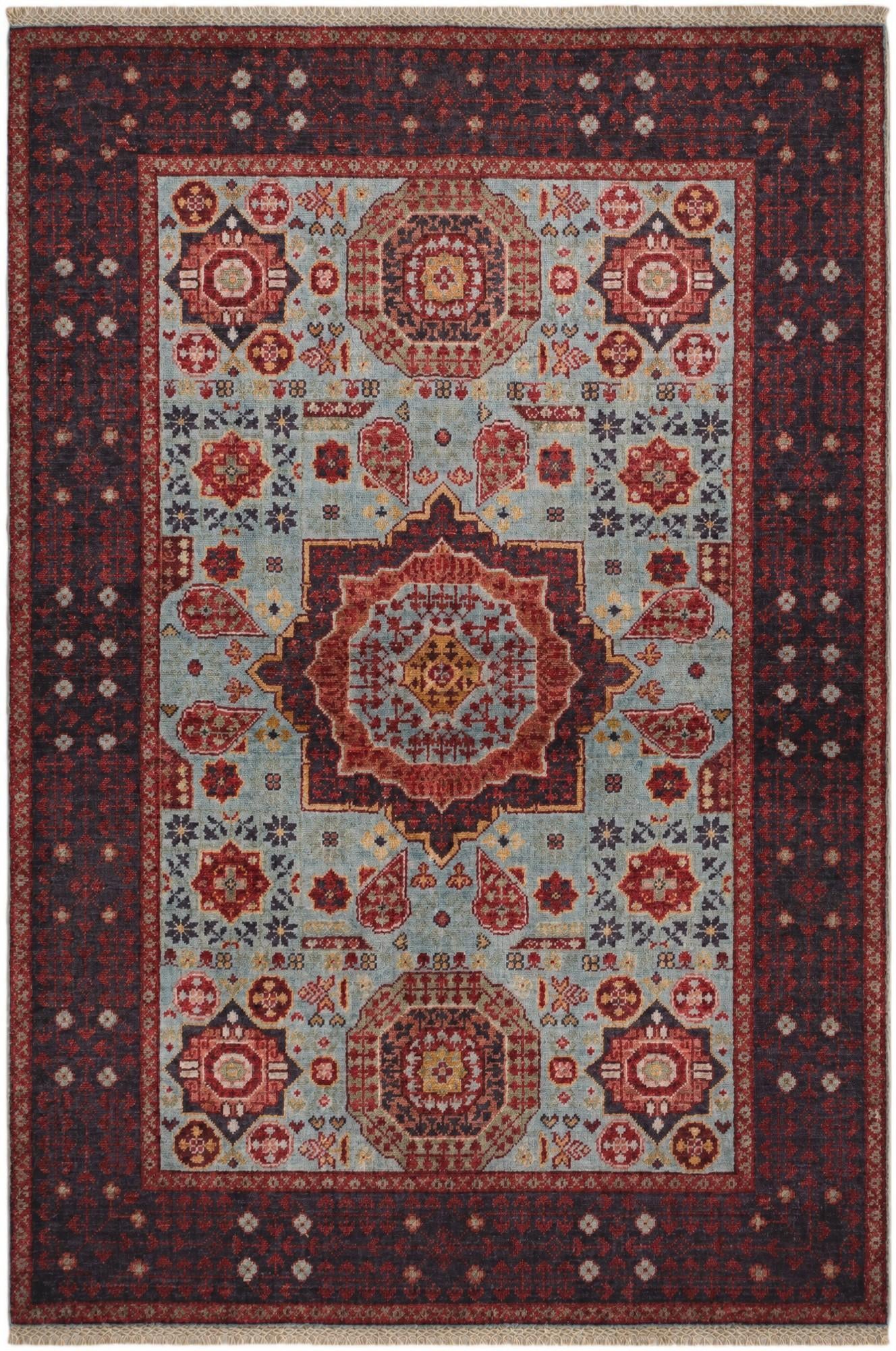 3' 5 x 5' Hand Knotted Mamluk Ziegler Rug