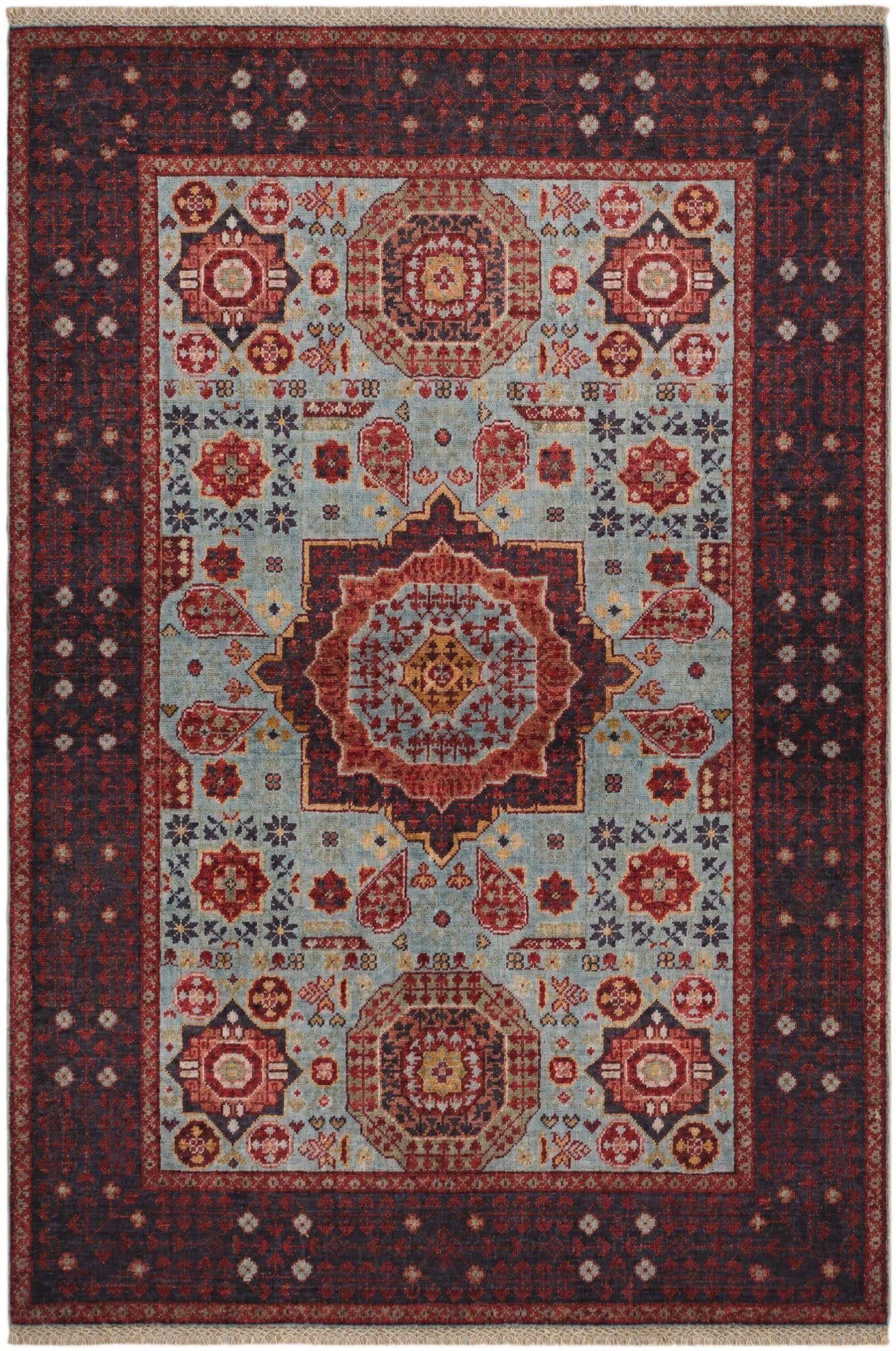 3' 5 x 5' Hand Knotted Mamluk Ziegler Rug