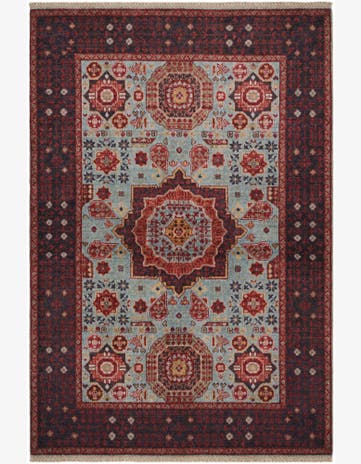 3' 5 x 5' Hand Knotted Mamluk Ziegler Rug
