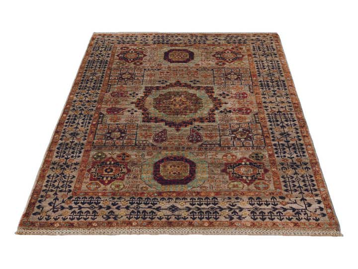3' 5 x 5' Hand Knotted Mamluk Ziegler Rug