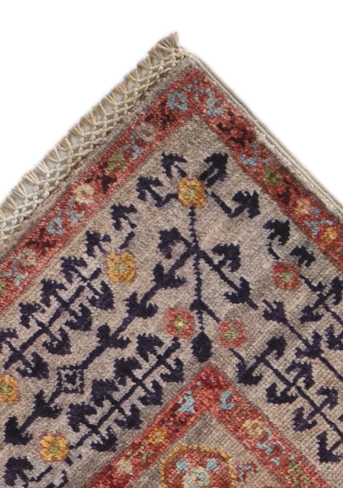 3' 5 x 5' Hand Knotted Mamluk Ziegler Rug