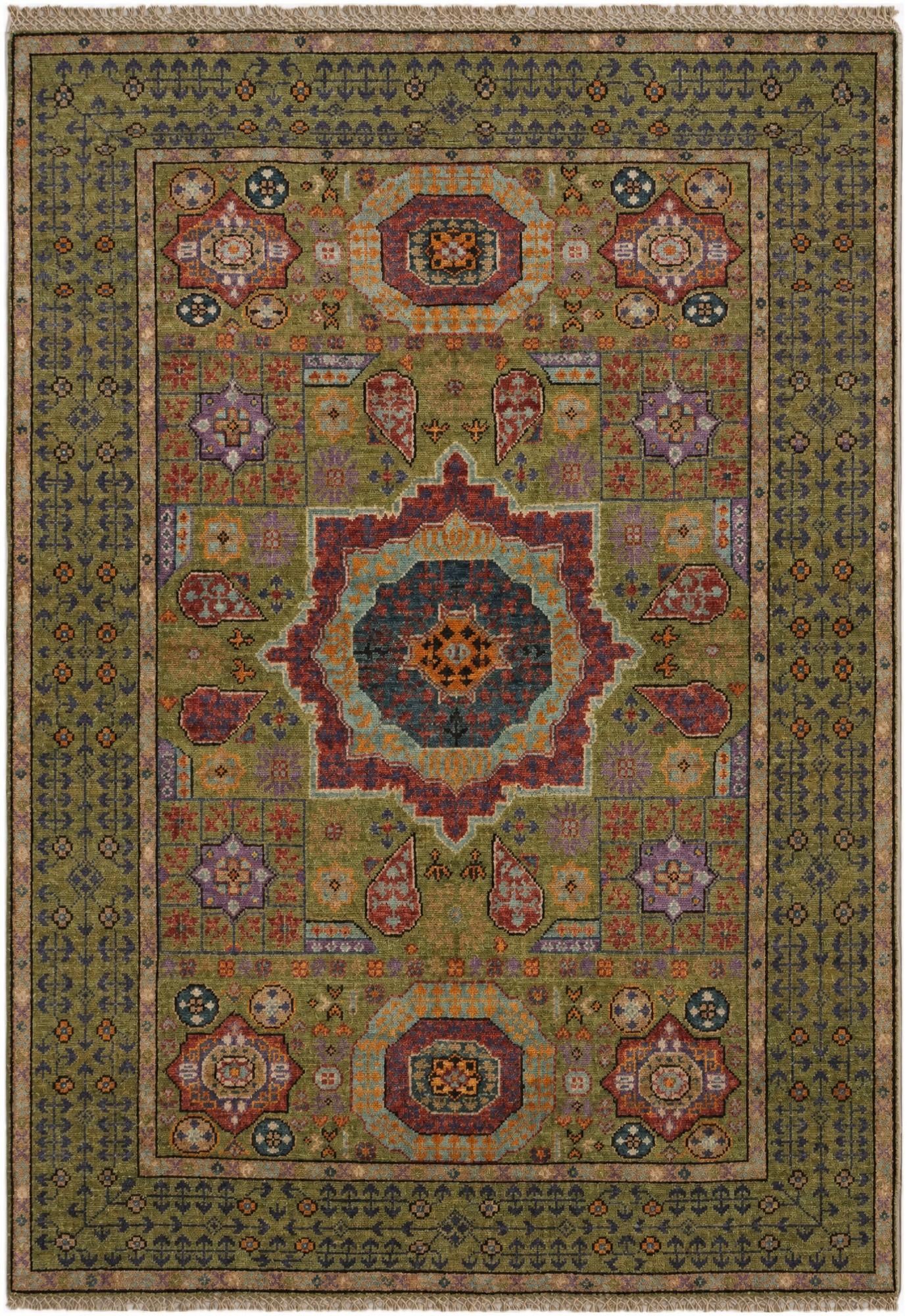 3' 5 x 4' 10 Hand Knotted Mamluk Ziegler Rug