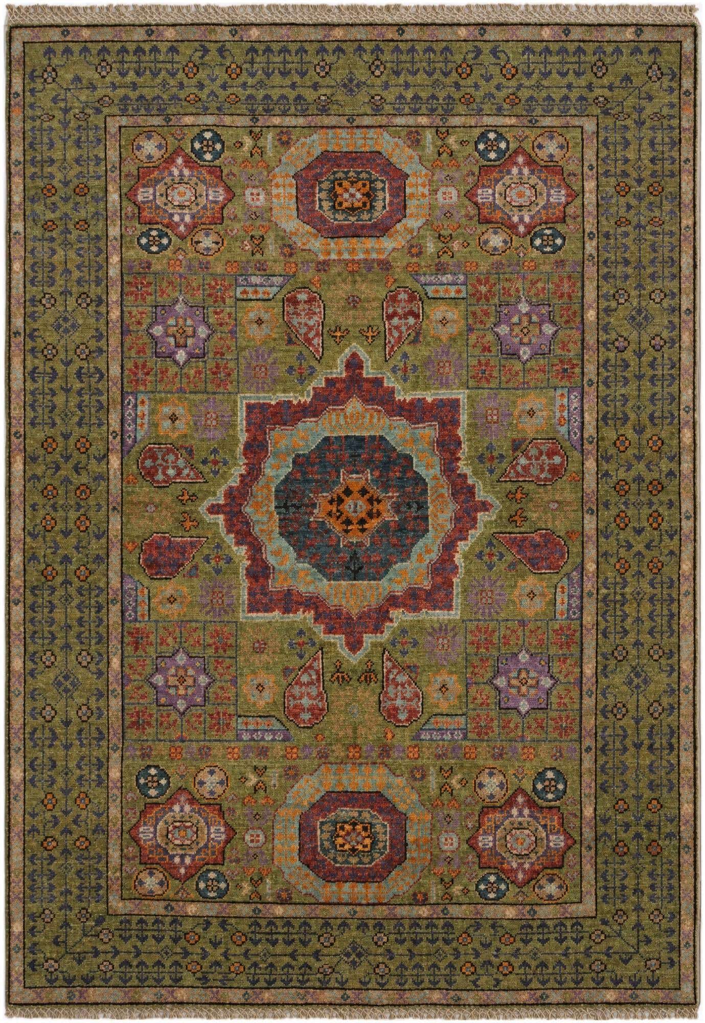 3' 5 x 4' 10 Hand Knotted Mamluk Ziegler Rug