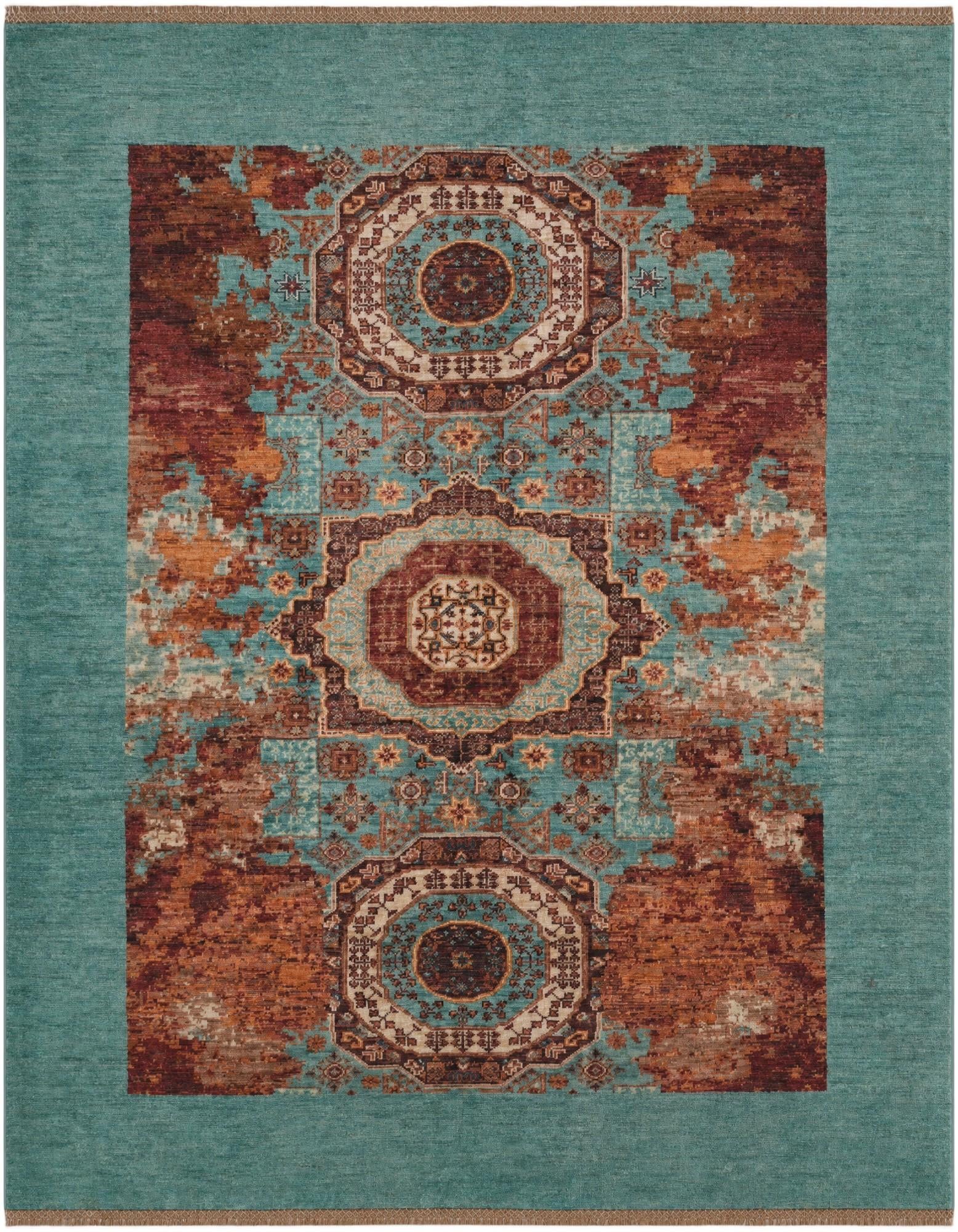 5' 4 x 6' 8 Hand Knotted Mamluk Ziegler Rug