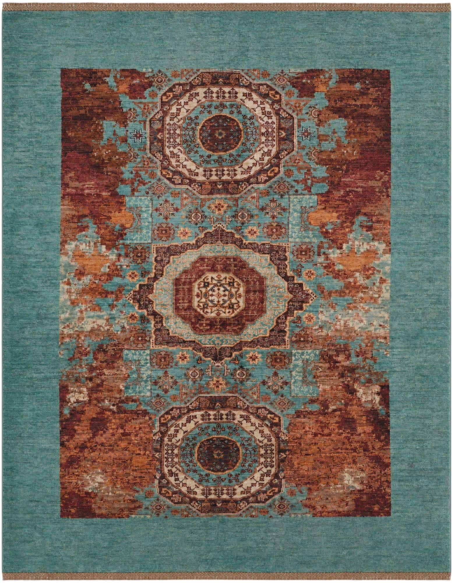 5' 4 x 6' 8 Hand Knotted Mamluk Ziegler Rug