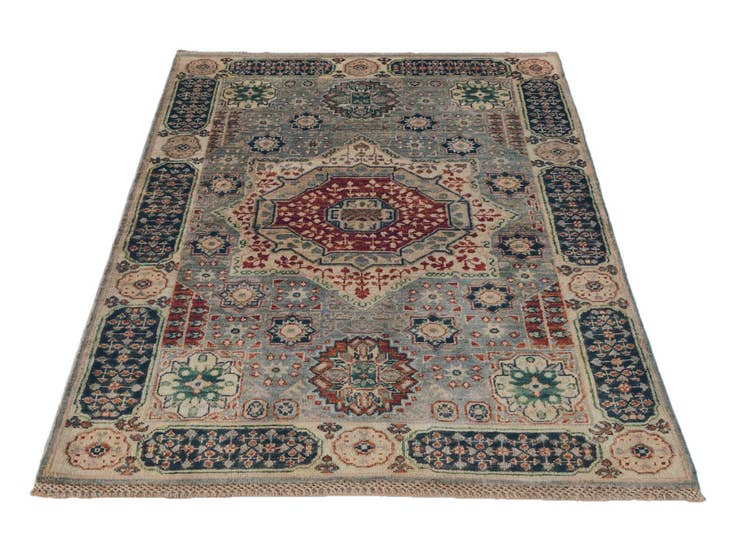 Detail image of 3' 5 x 5' 2 Hand Knotted Mamluk Ziegler Rug