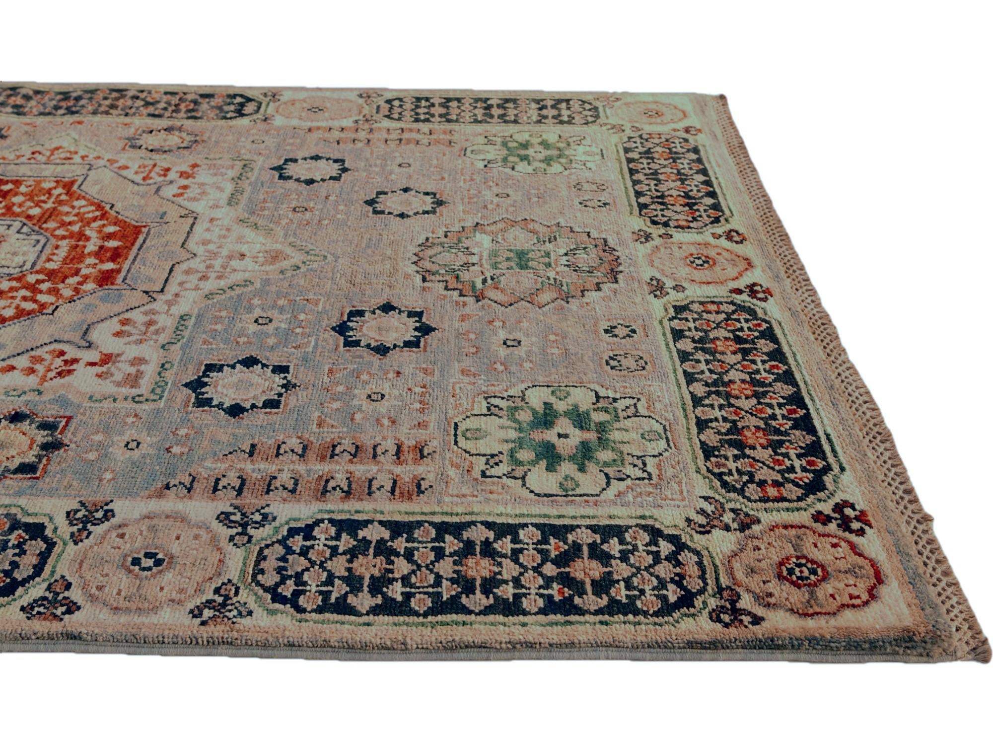 3' 5 x 5' 2 Hand Knotted Mamluk Ziegler Rug