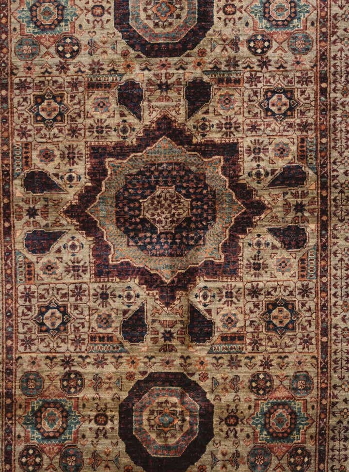 4' 1 x 5' 8 Hand Knotted Mamluk Ziegler Rug