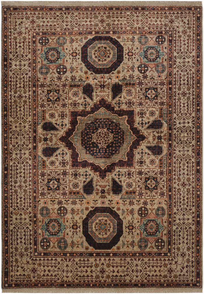 4' 1 x 5' 8 Hand Knotted Mamluk Ziegler Rug