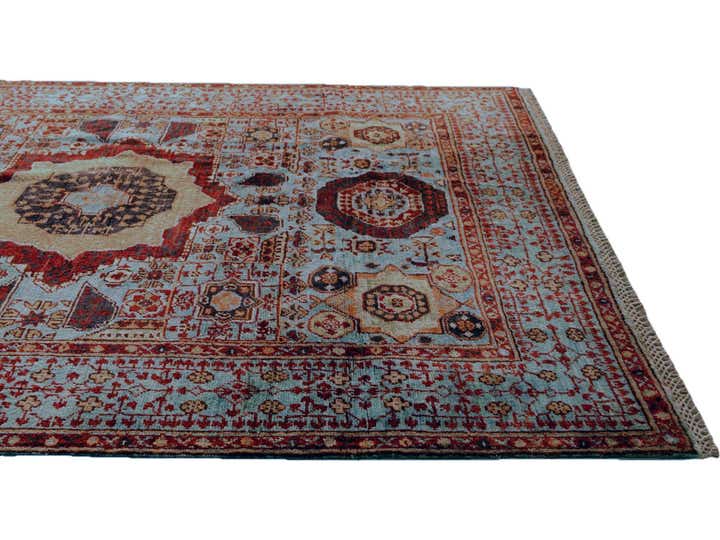 4' 1 x 5' 7 Hand Knotted Mamluk Ziegler Rug