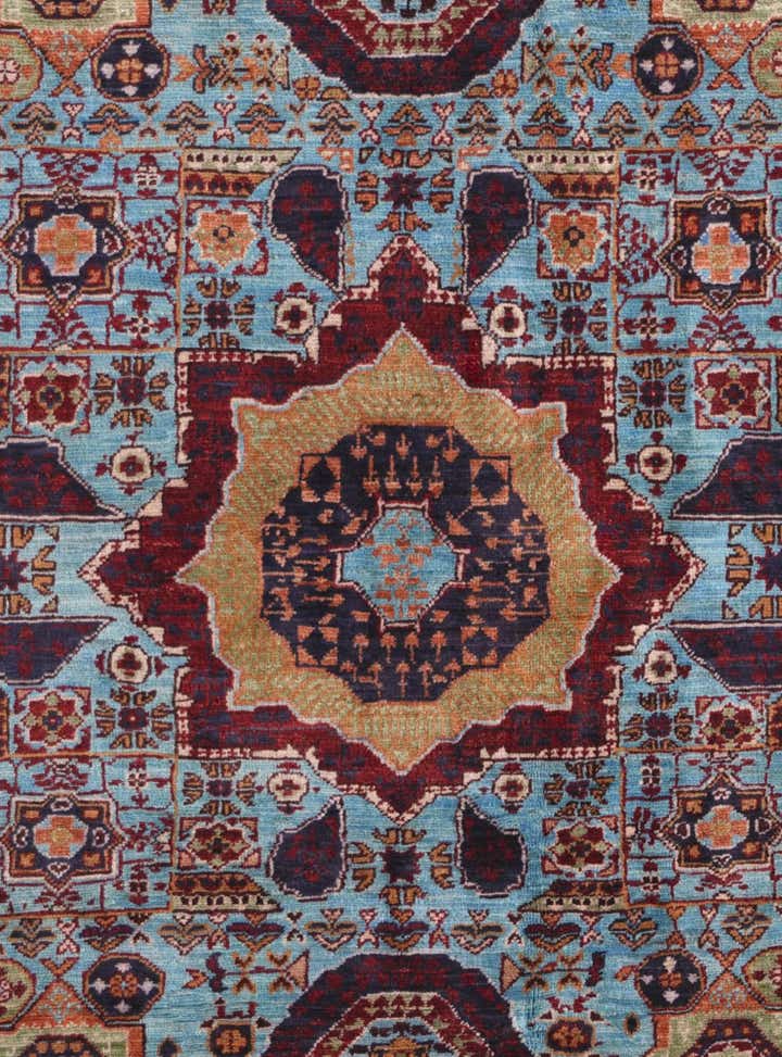 4' 1 x 5' 7 Hand Knotted Mamluk Ziegler Rug