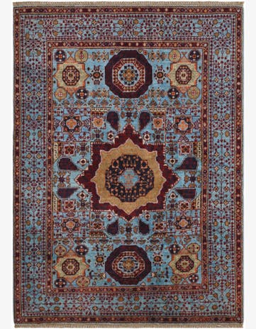 4' 1 x 5' 7 Hand Knotted Mamluk Ziegler Rug