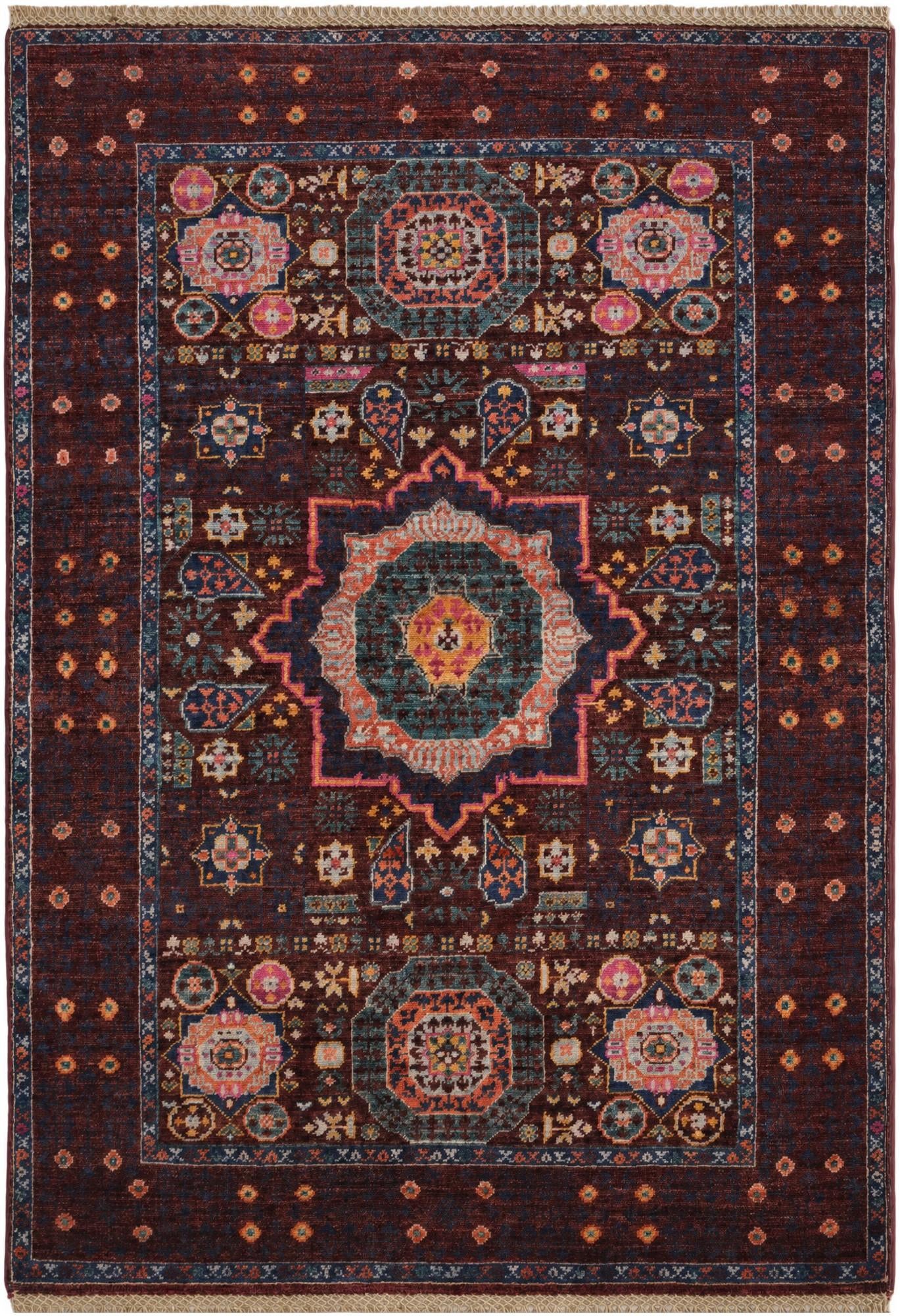 3' 5 x 5' Hand Knotted Mamluk Ziegler Rug