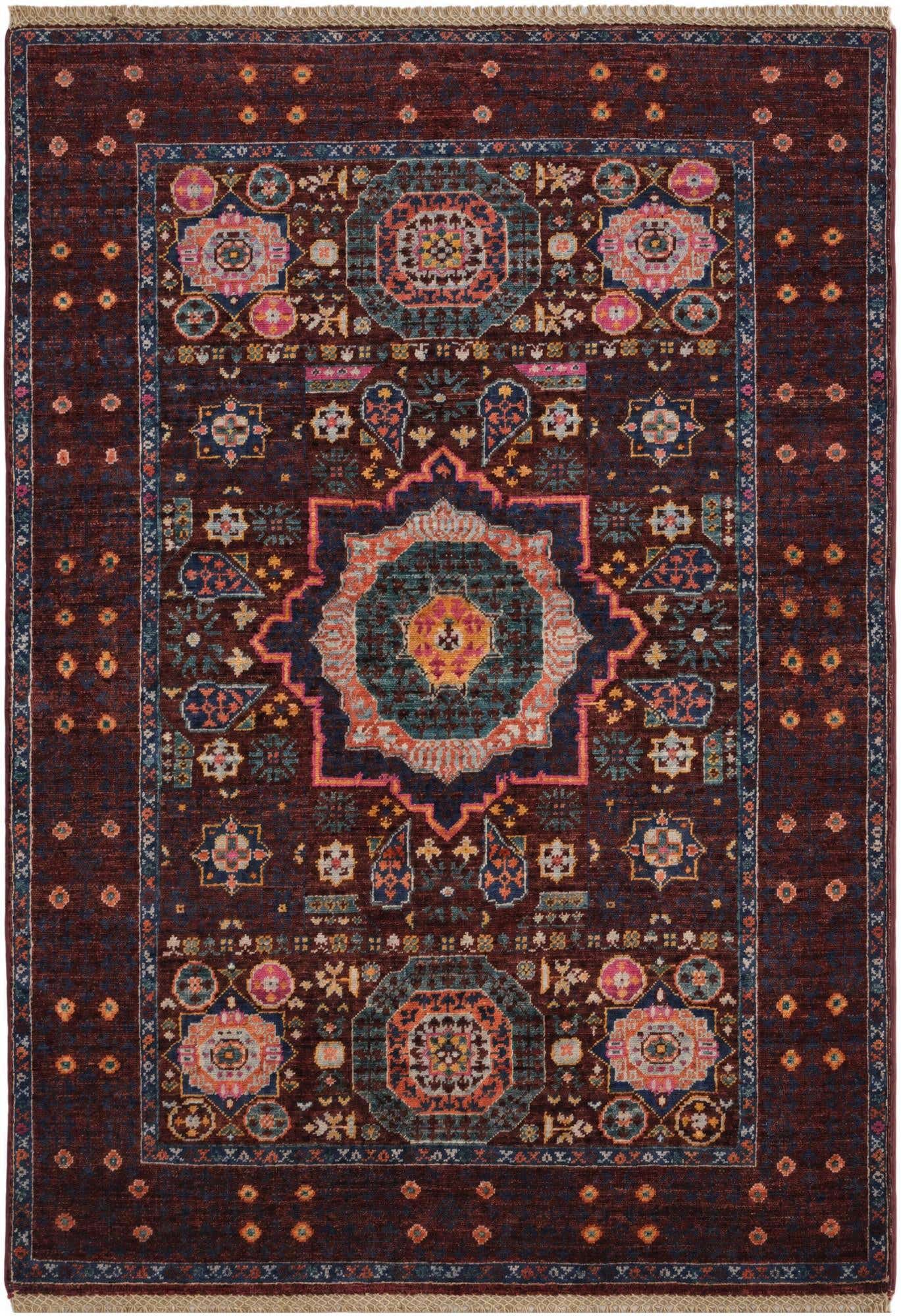 3' 5 x 5' Hand Knotted Mamluk Ziegler Rug