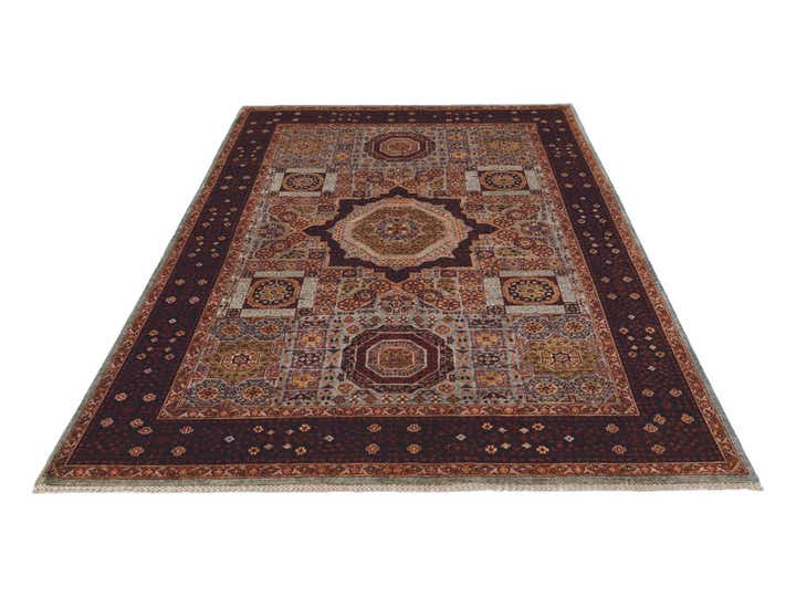 5' 11 x 9' 1 Hand Knotted Mamluk Ziegler Rug