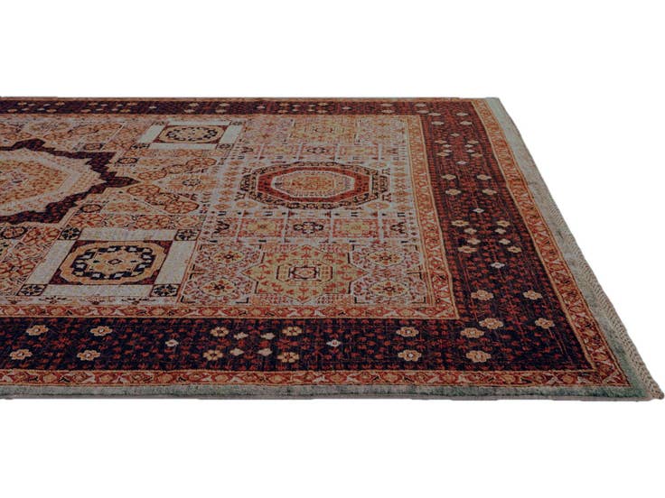 Detail image of 5' 11 x 9' 1 Hand Knotted Mamluk Ziegler Rug
