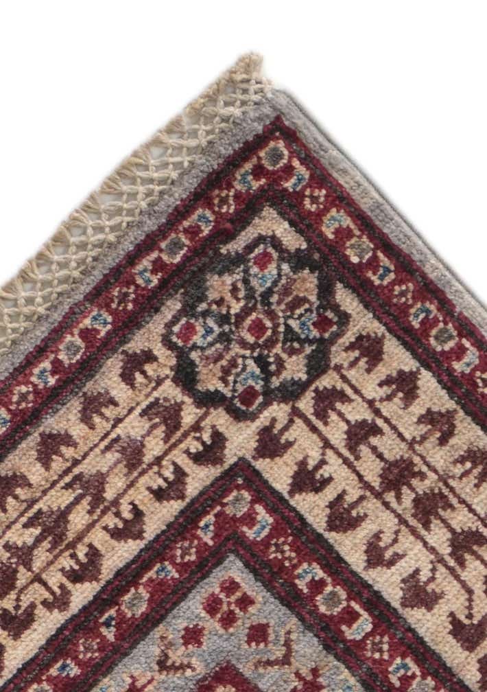 3' 4 x 4' 10 Hand Knotted Mamluk Ziegler Rug