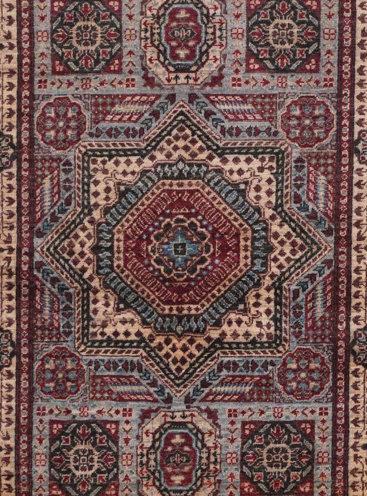 3' 4 x 4' 10 Hand Knotted Mamluk Ziegler Rug