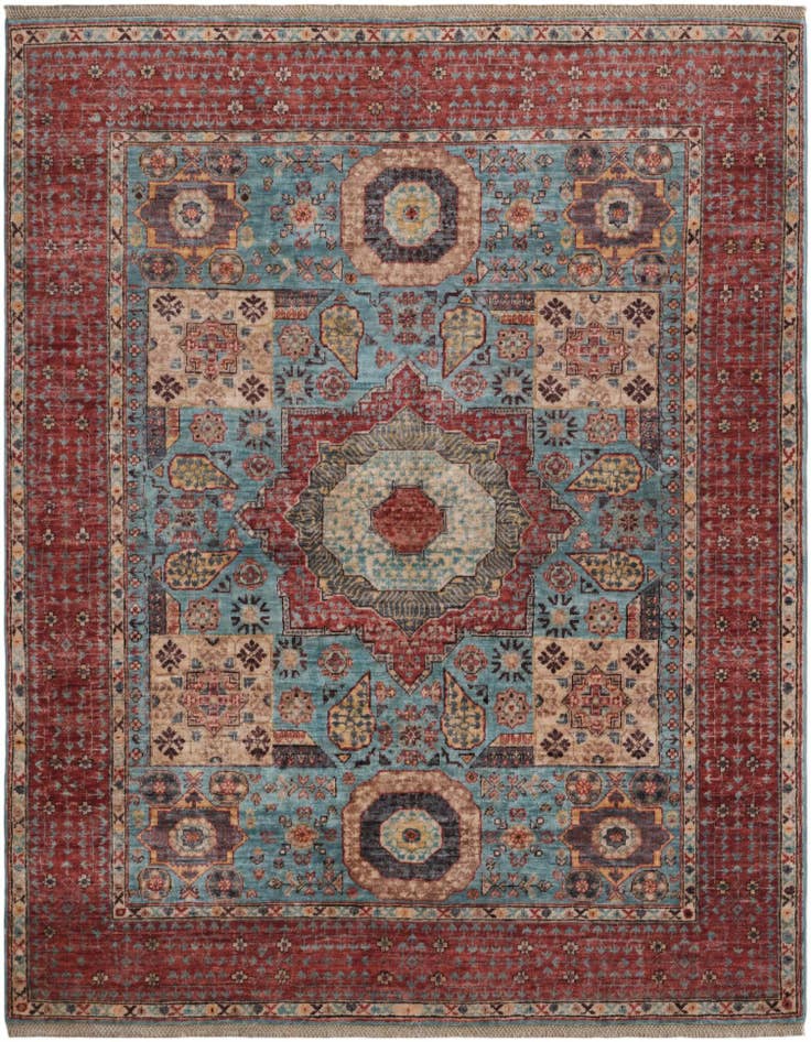 Detail image of 5' 1 x 6' 6 Hand Knotted Mamluk Ziegler Rug