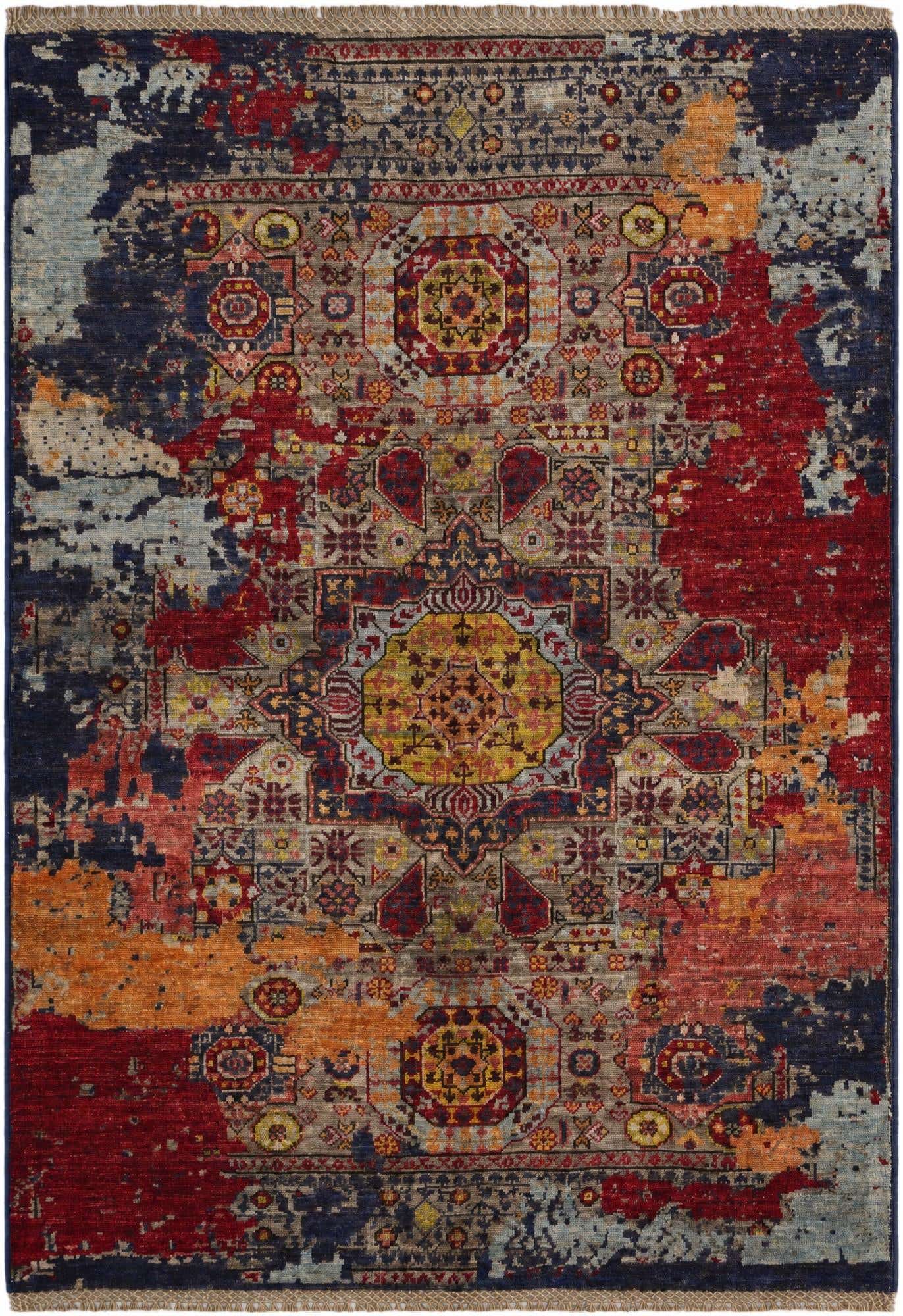 3' 5 x 4' 10 Hand Knotted Mamluk Ziegler Rug