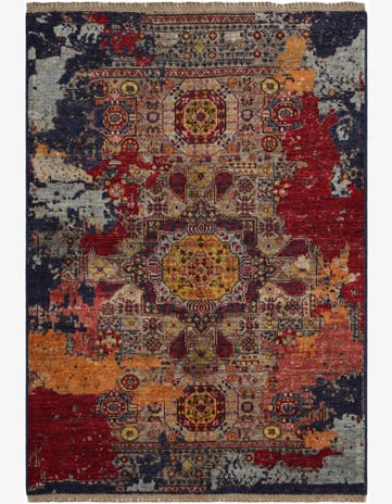 3' 5 x 4' 10 Hand Knotted Mamluk Ziegler Rug