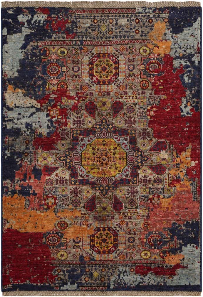 3' 5 x 4' 10 Hand Knotted Mamluk Ziegler Rug