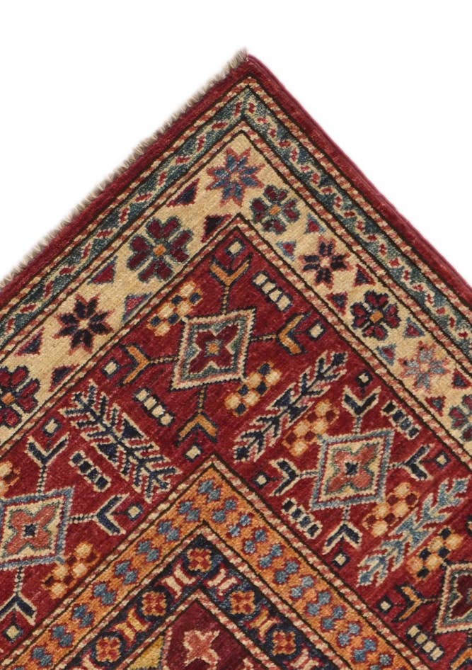 Detail image of 6' 2 x 8' 11 Hand Knotted Mamluk Ziegler Rug
