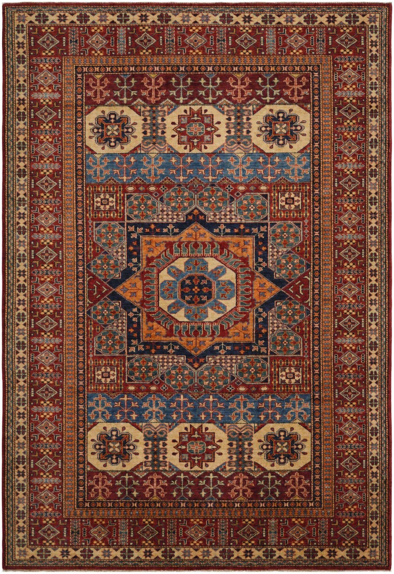 6' 2 x 8' 11 Hand Knotted Mamluk Ziegler Rug
