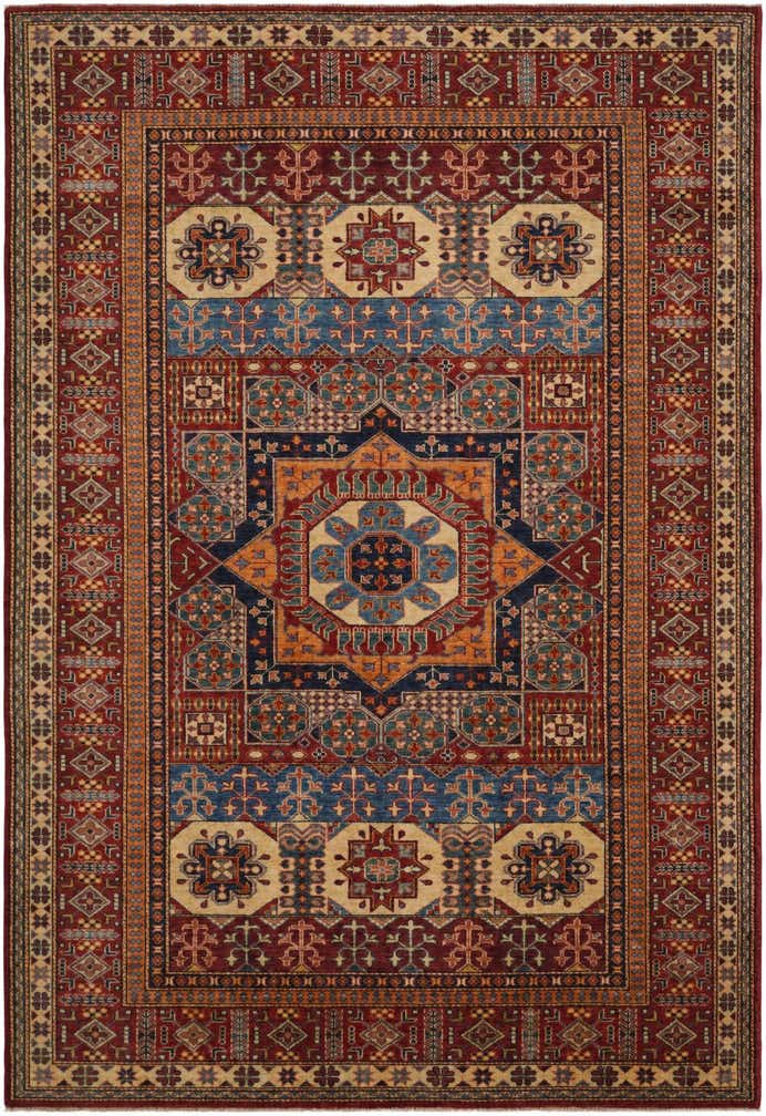 6' 2 x 8' 11 Hand Knotted Mamluk Ziegler Rug