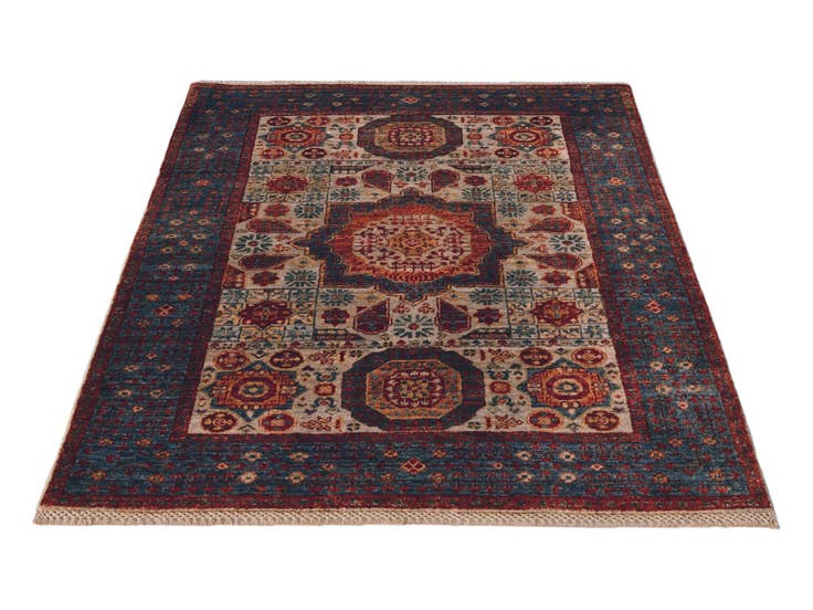 Detail image of 3' 7 x 4' 11 Hand Knotted Mamluk Ziegler Rug