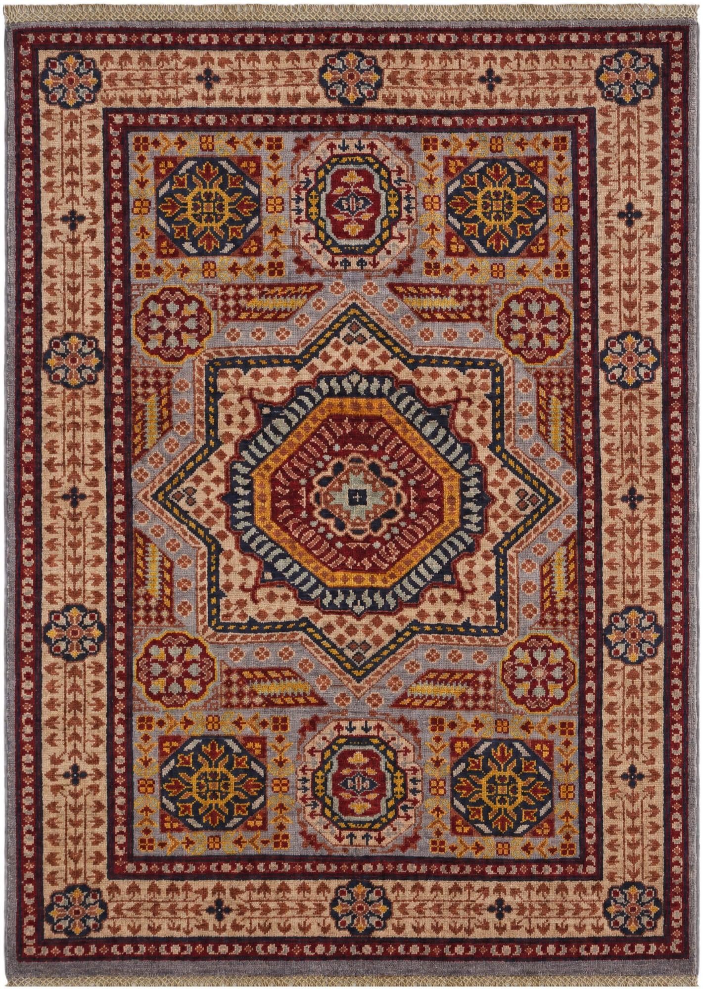 3' 5 x 4' 7 Hand Knotted Mamluk Ziegler Rug