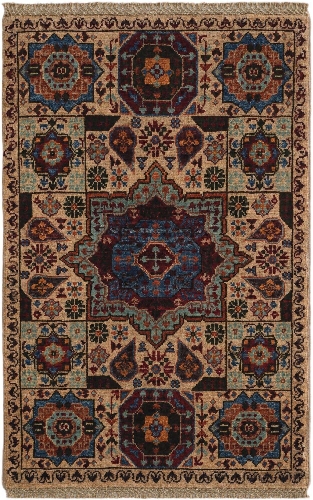 2' x 3' 1 Hand Knotted Mamluk Ziegler Rug