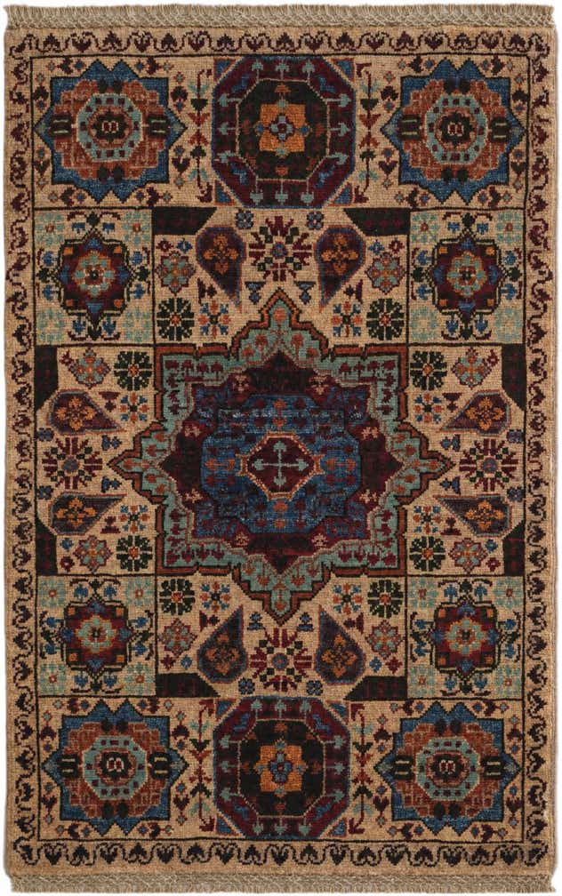 2' x 3' 1 Hand Knotted Mamluk Ziegler Rug
