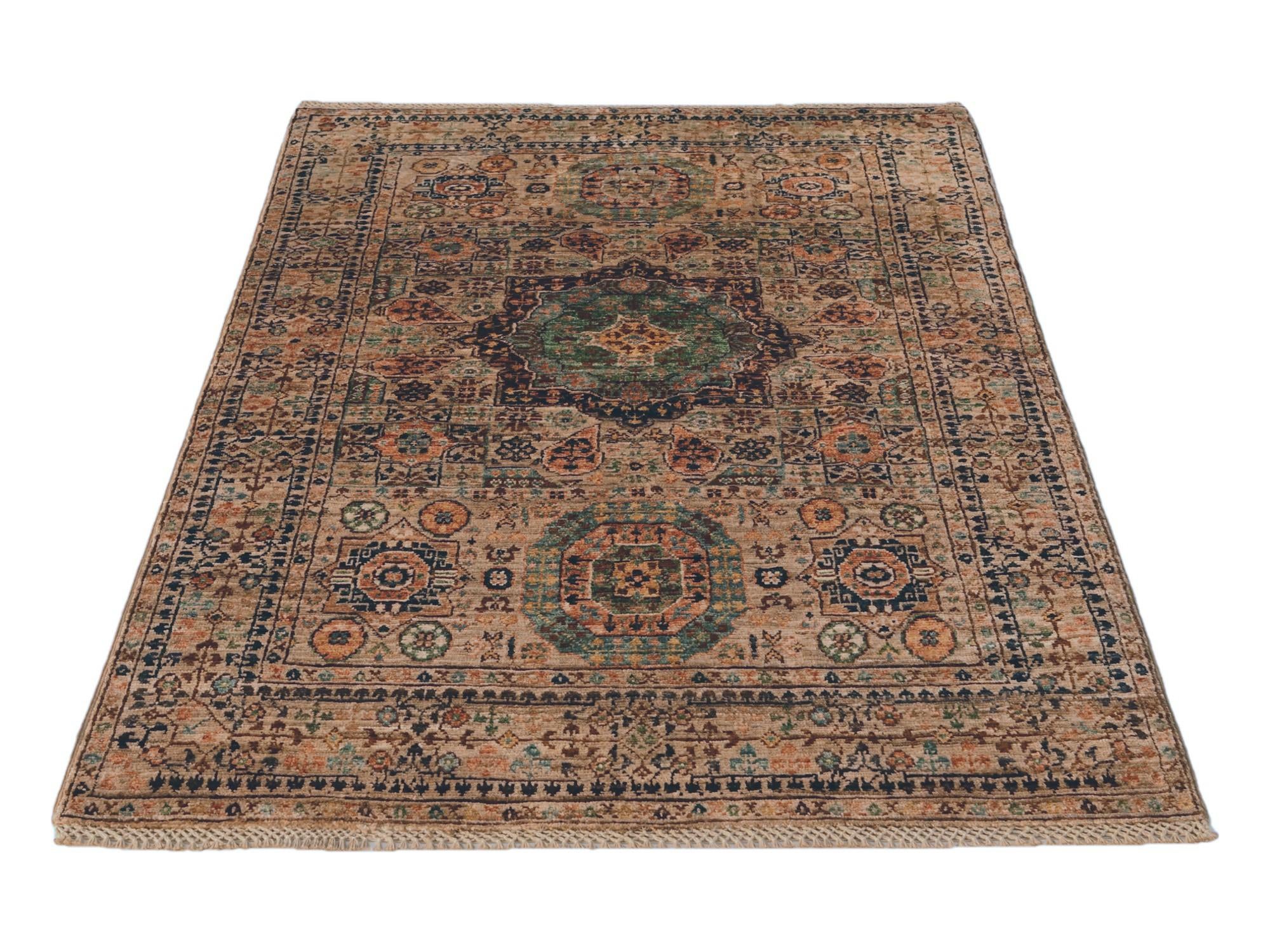 3' 5 x 5' 1 Hand Knotted Mamluk Ziegler Rug