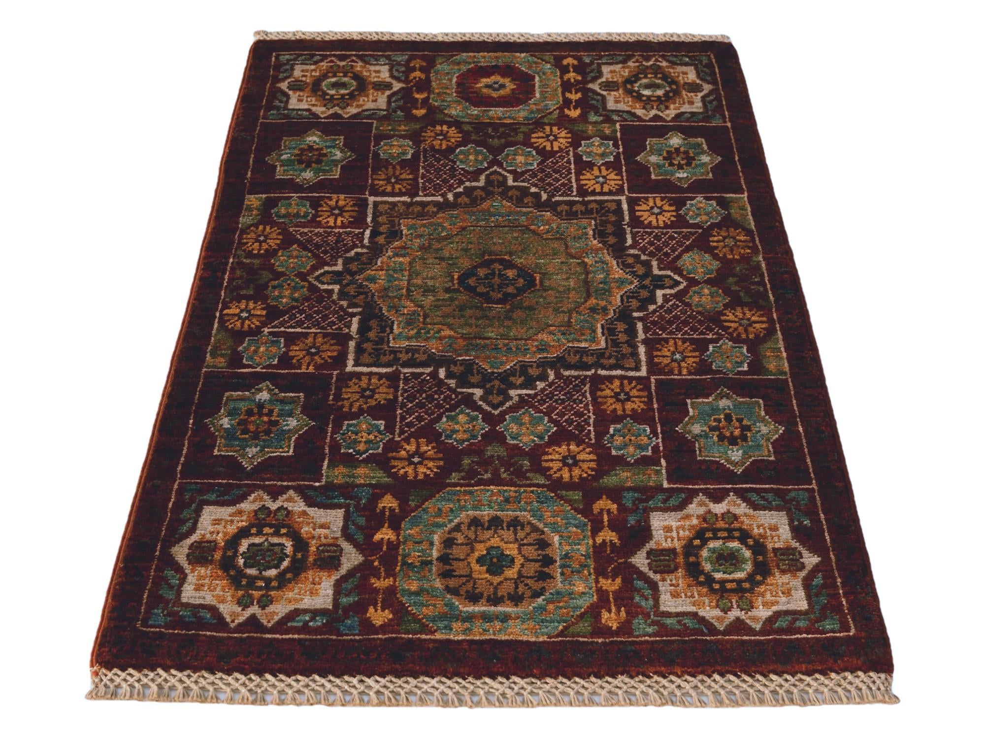 2' x 3' 1 Hand Knotted Mamluk Ziegler Rug