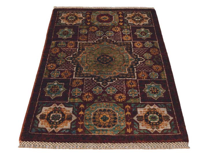 2' x 3' 1 Hand Knotted Mamluk Ziegler Rug