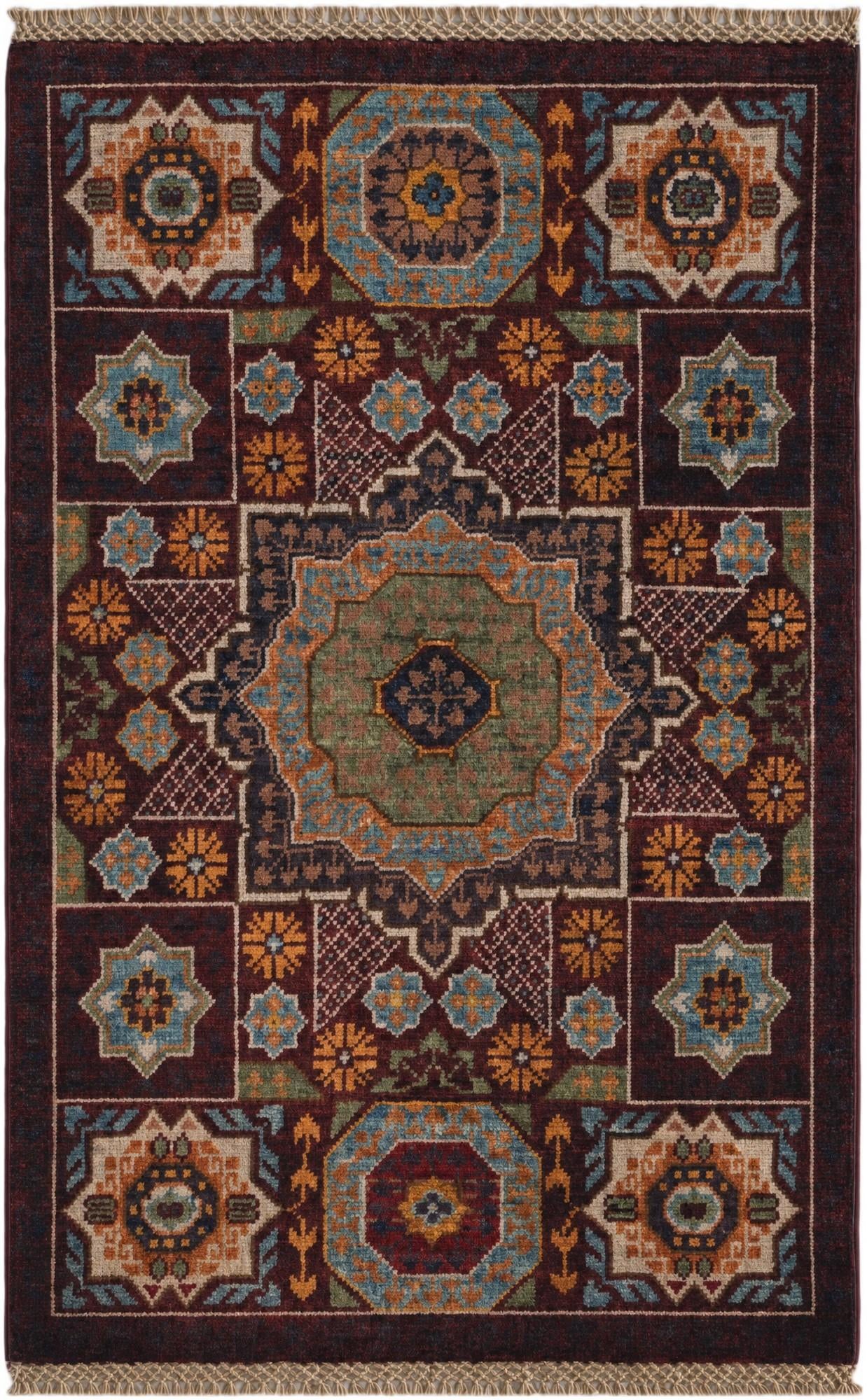 2' x 3' 1 Hand Knotted Mamluk Ziegler Rug