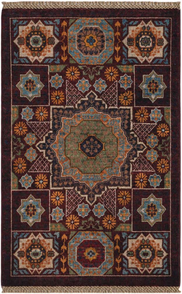 2' x 3' 1 Hand Knotted Mamluk Ziegler Rug
