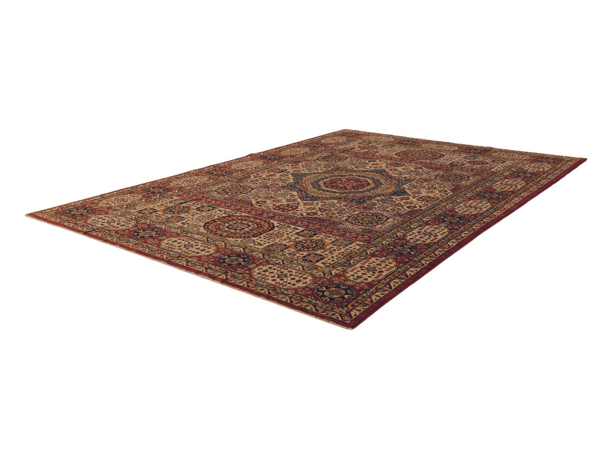 7' 1 x 10' Hand Knotted Mamluk Ziegler Rug
