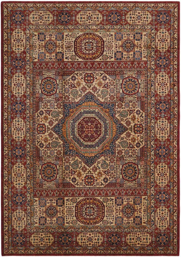 7' 1 x 10' Hand Knotted Mamluk Ziegler Rug