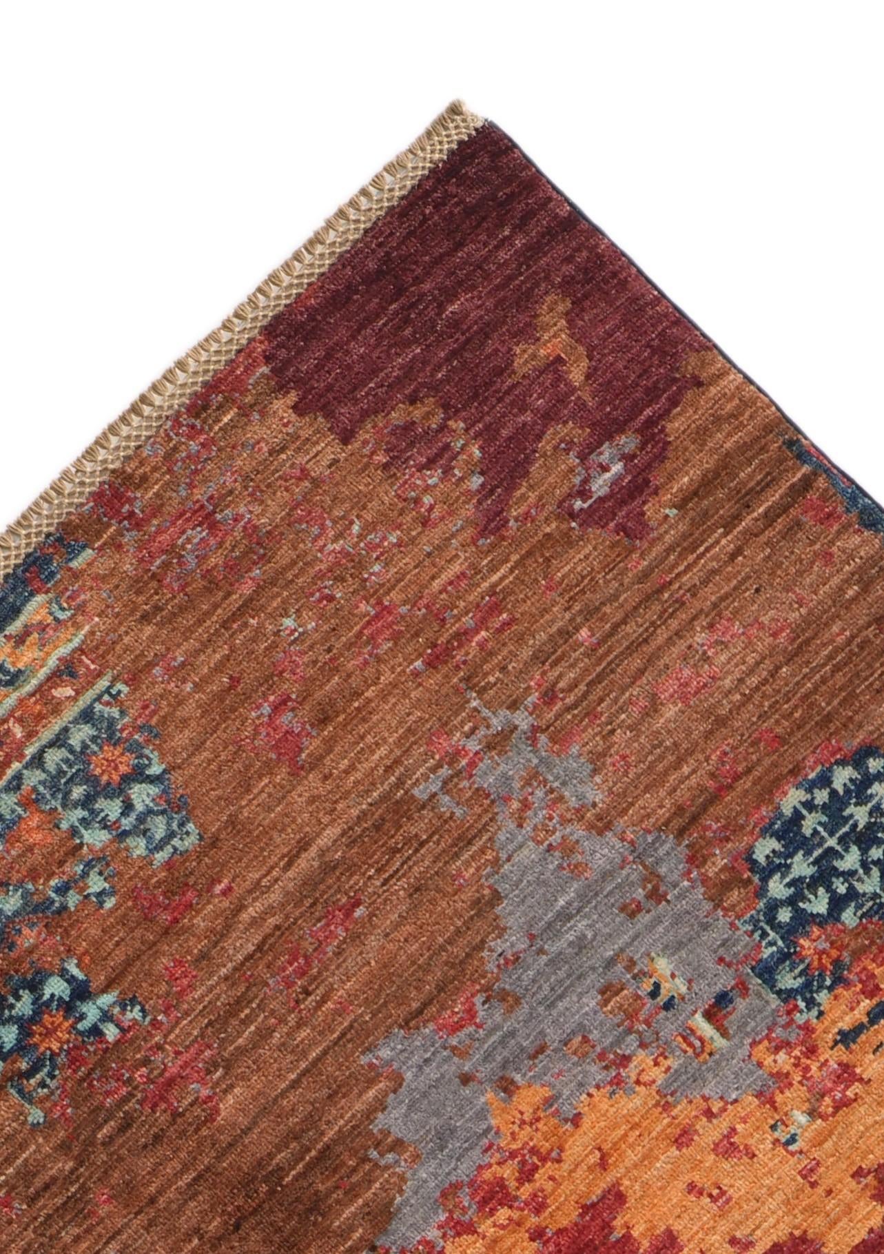 9' x 12' 6 Hand Knotted Mamluk Ziegler Rug