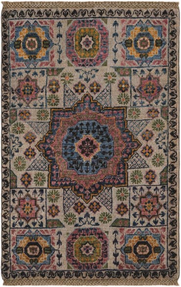  2' 1 x 3' 2  Hand Knotted Mamluk Ziegler Rug